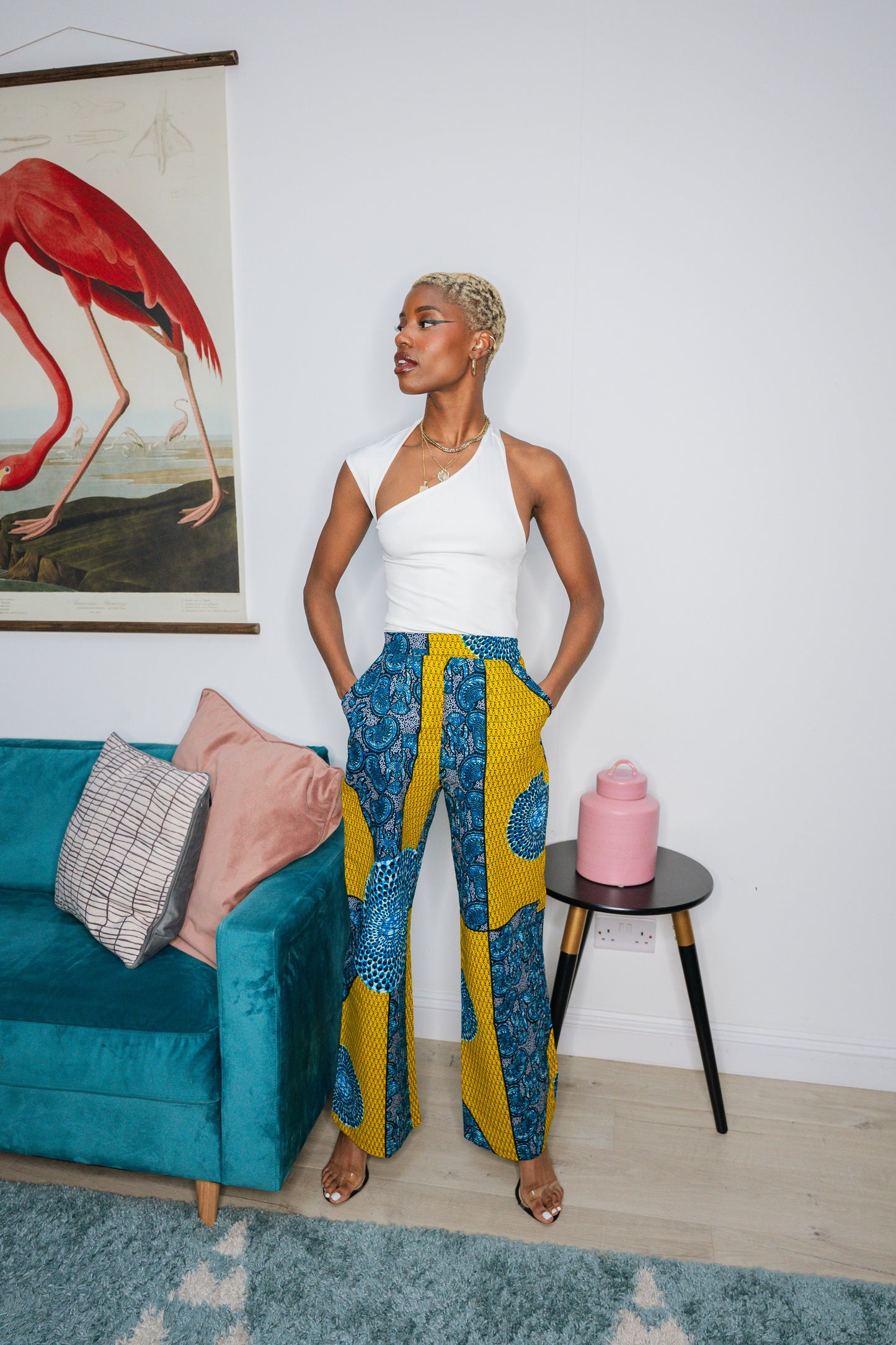 Imra African Print Trousers