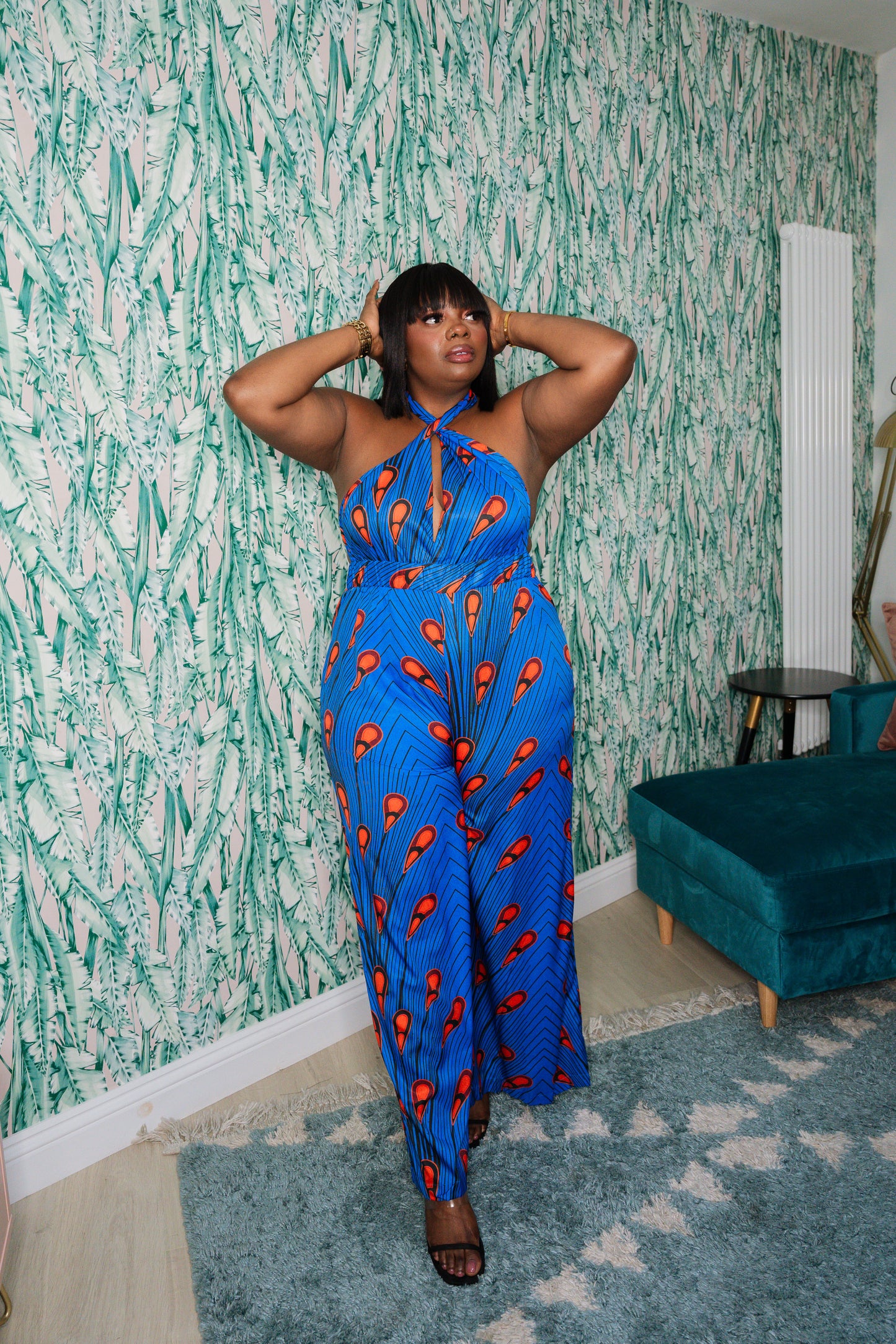 Niola African Print Jumpsuit