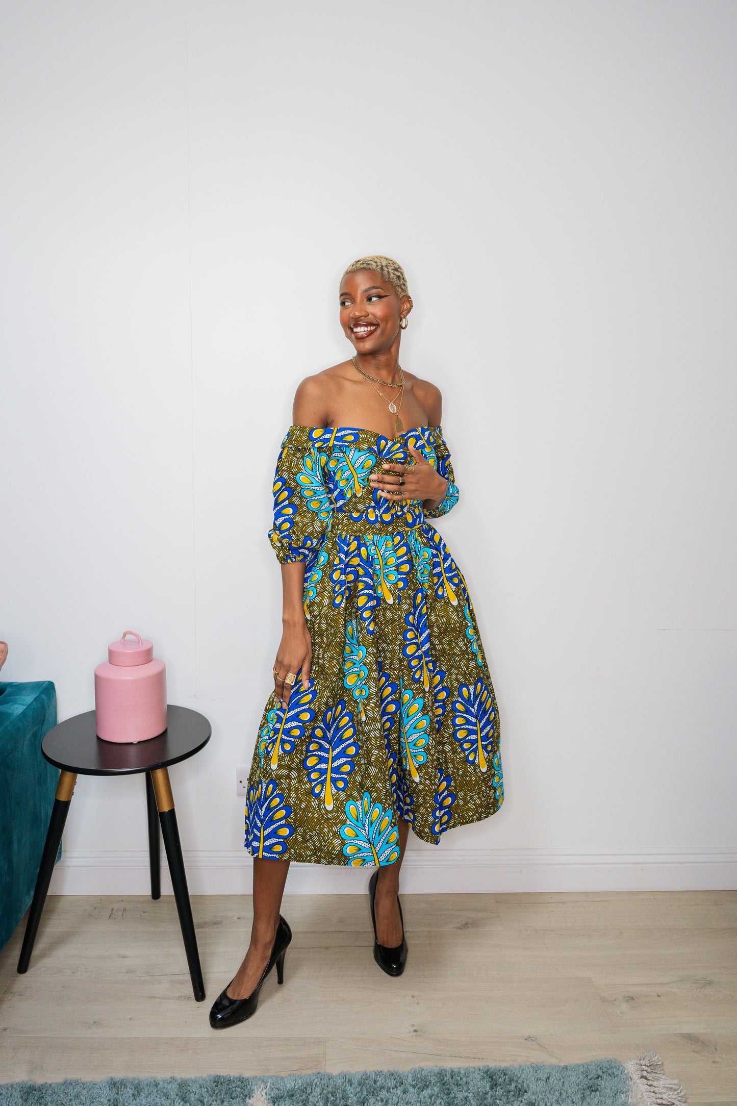 Nandy African Print Dress