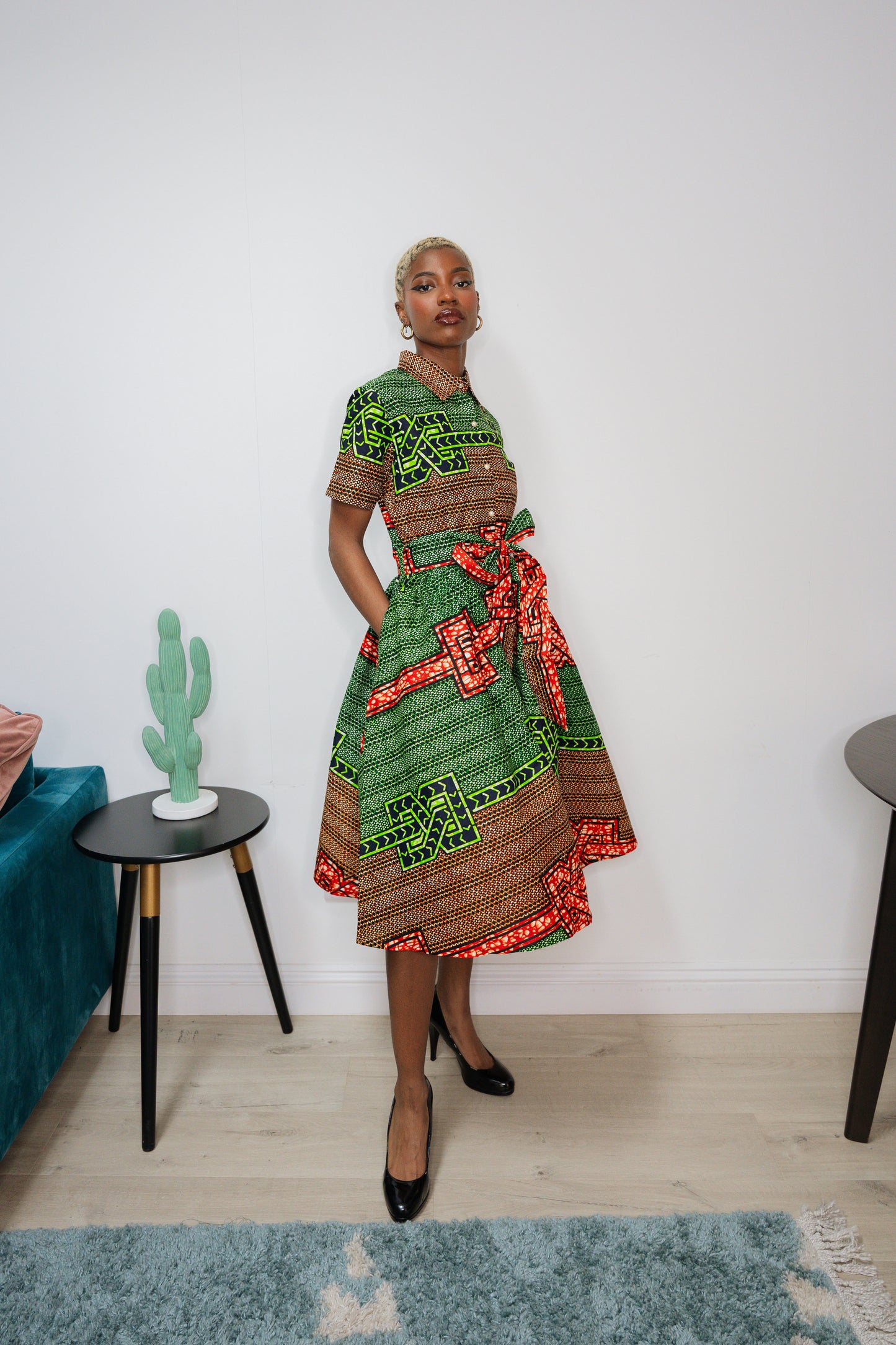 Aya African Print Dress
