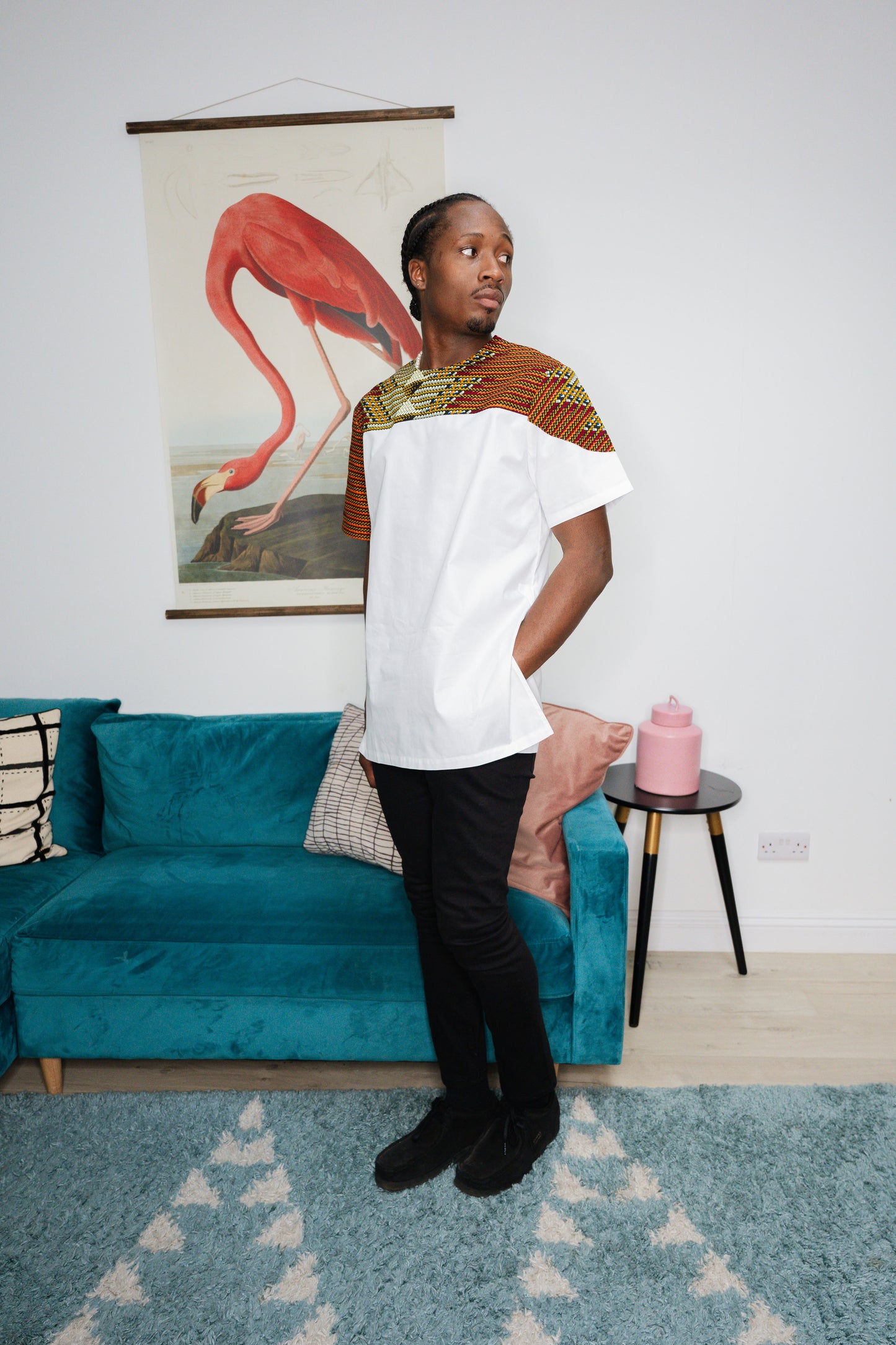 Toure Mens African Print Shirt