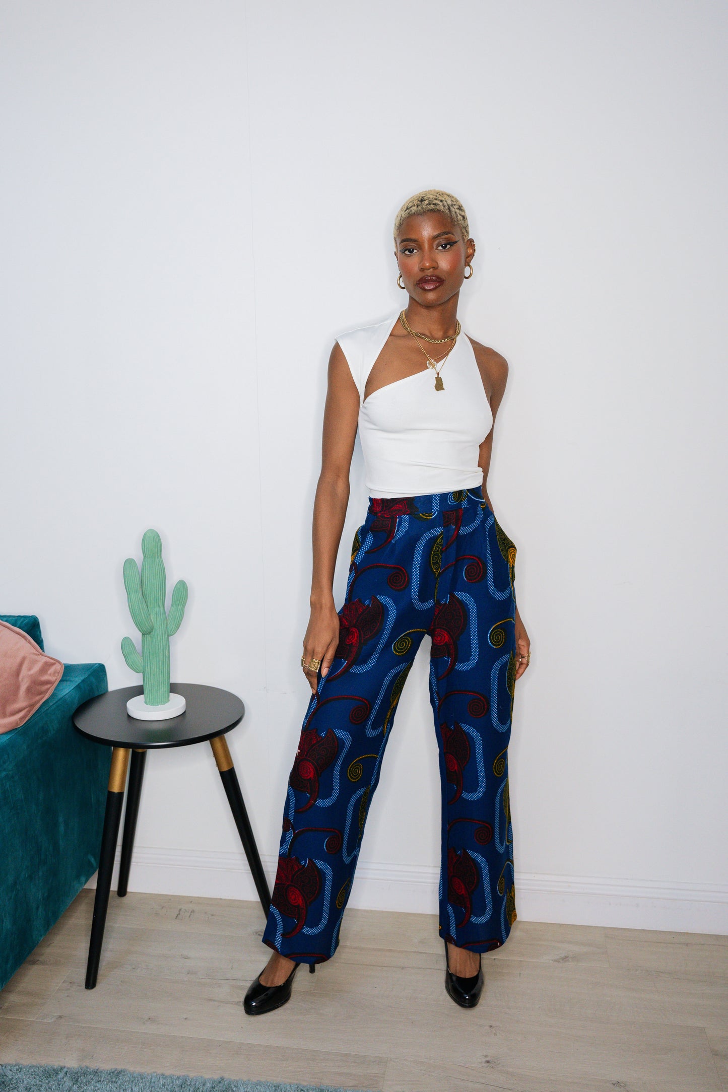 Mia African Print Trousers