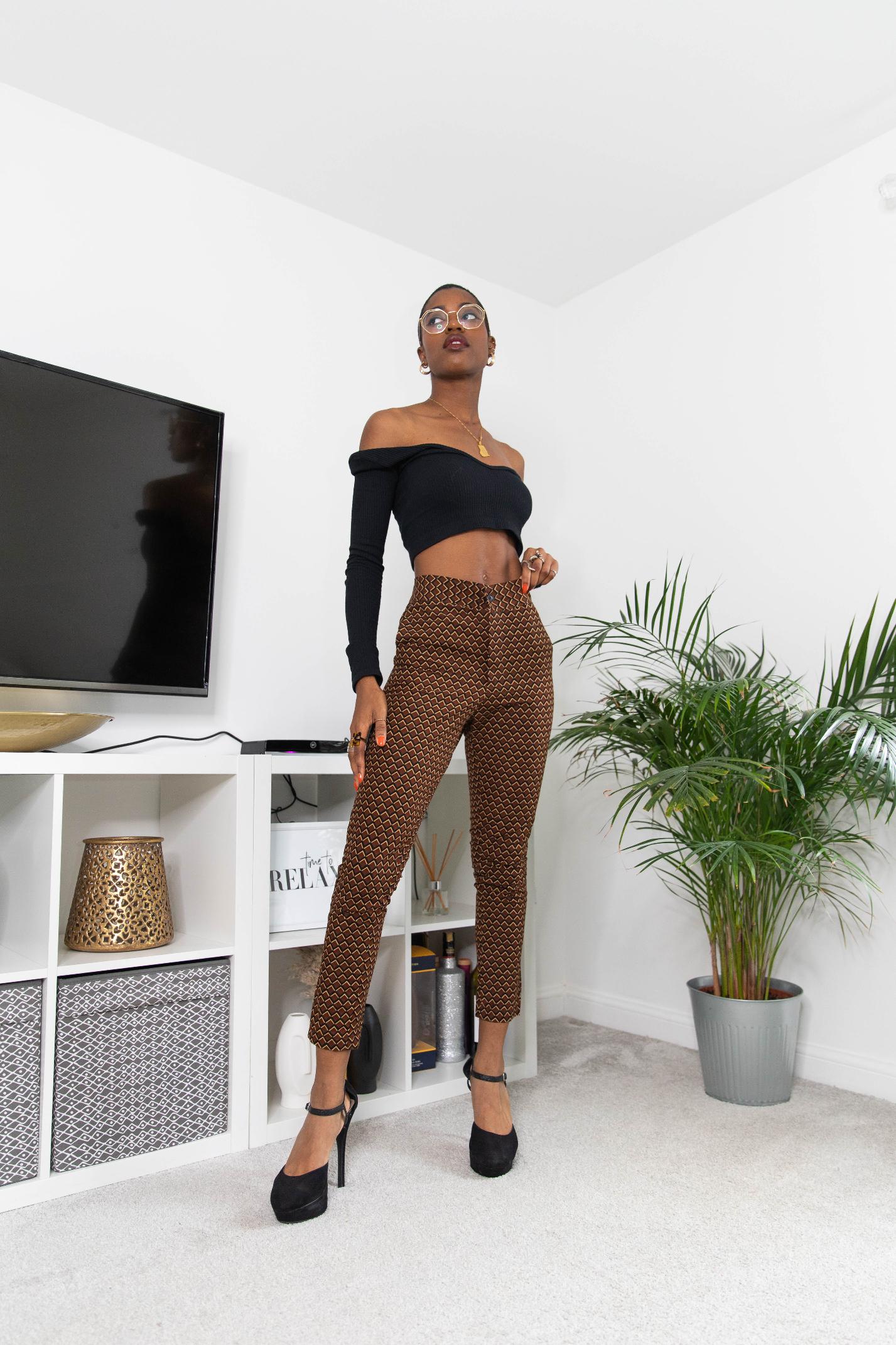 Noire African Print Pants