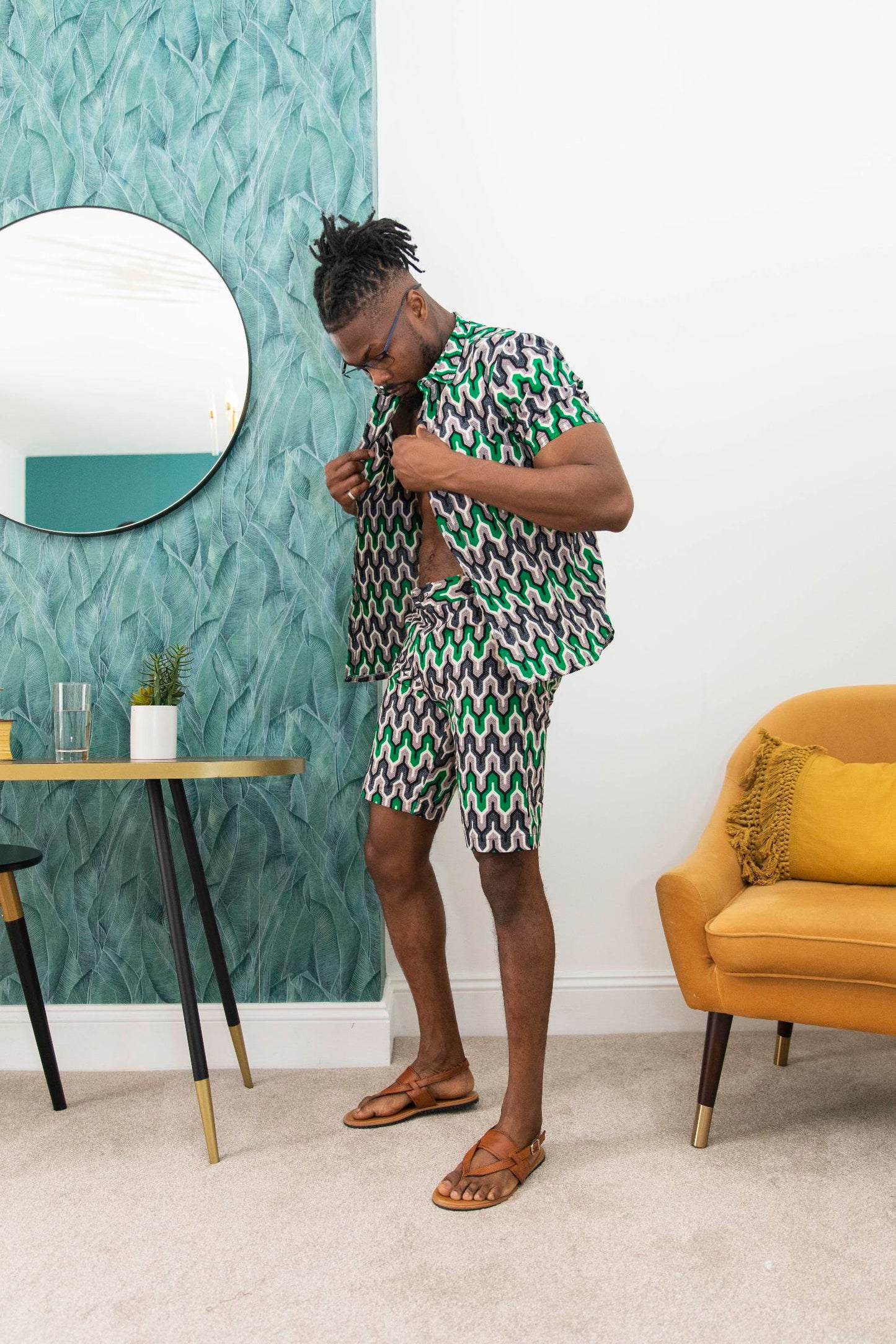 Kisumu Mens African Print Shirt