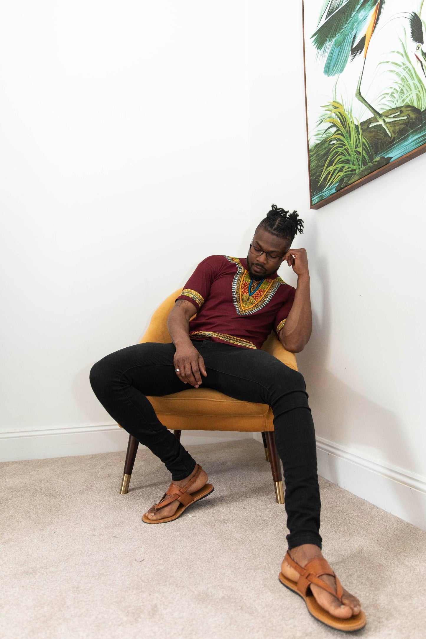 Gombe African Dashiki Print Shirt