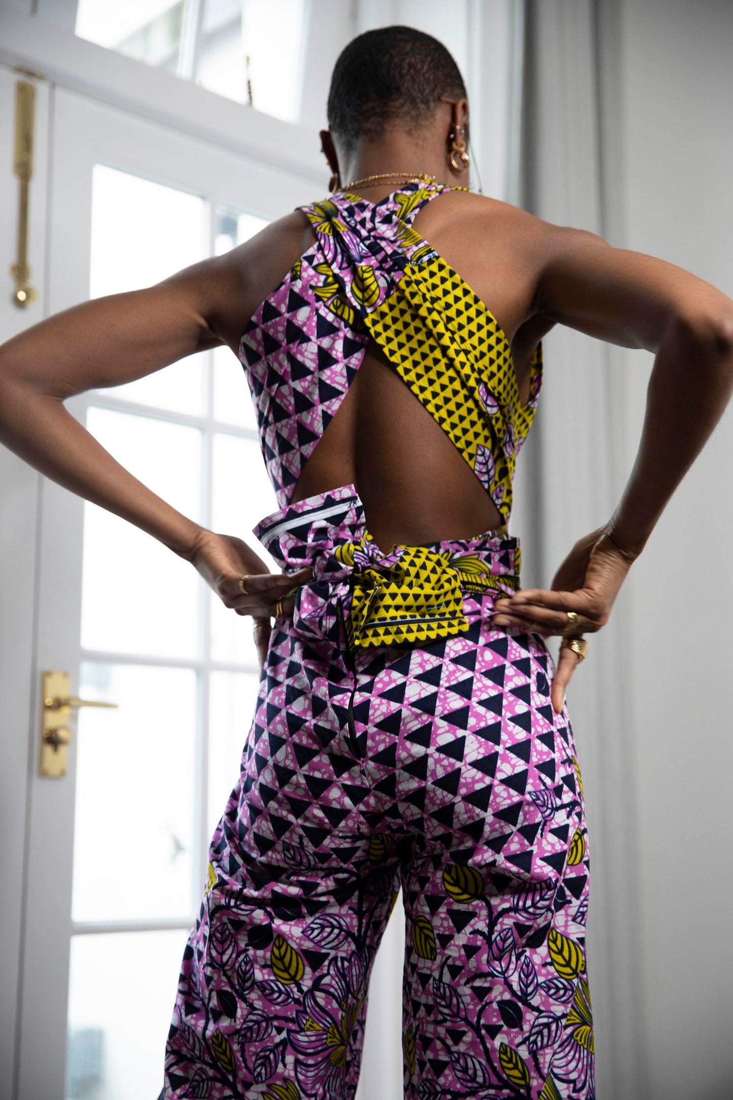 Zaria African Print Jumpsuit