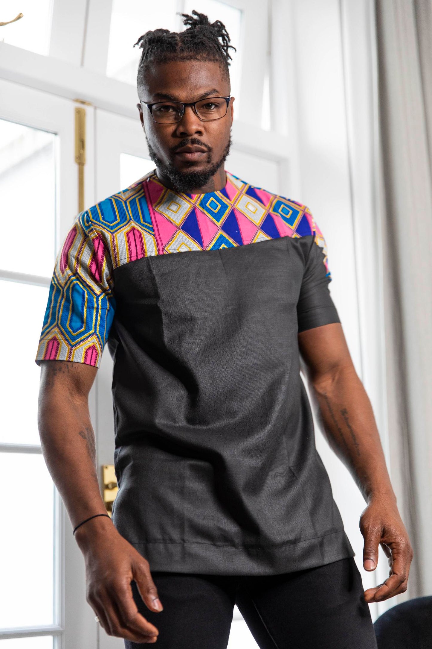 Iro Kente Print Men's Shirt