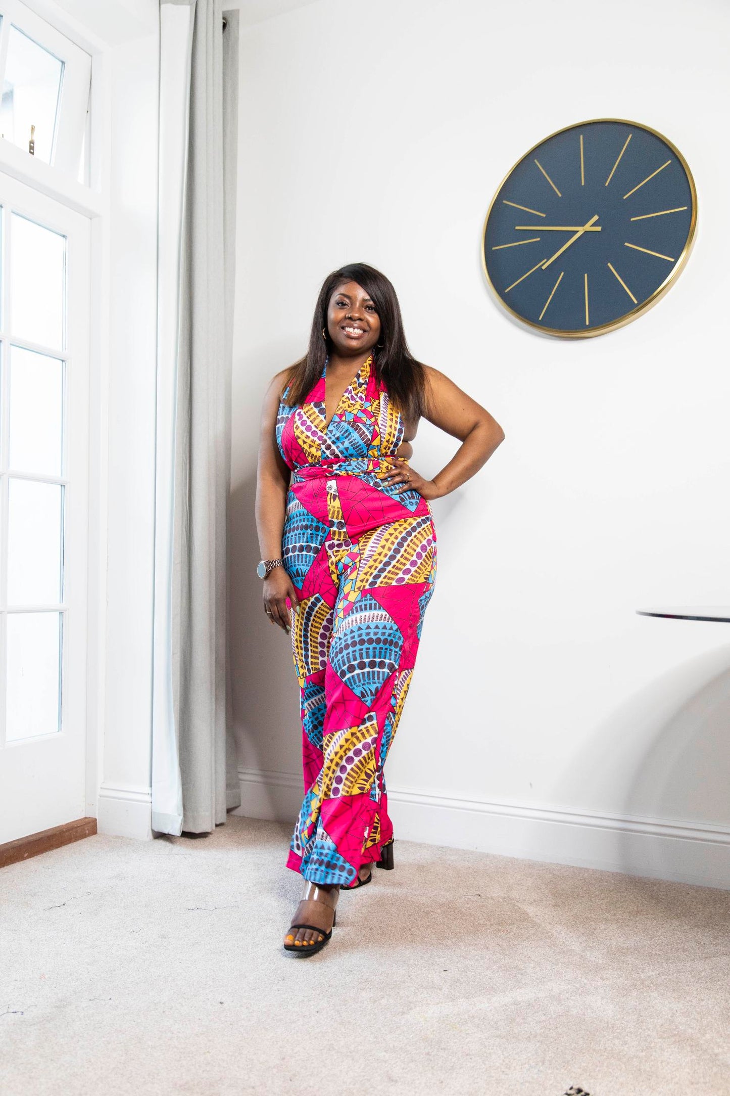Essa African Print Jumpsuit