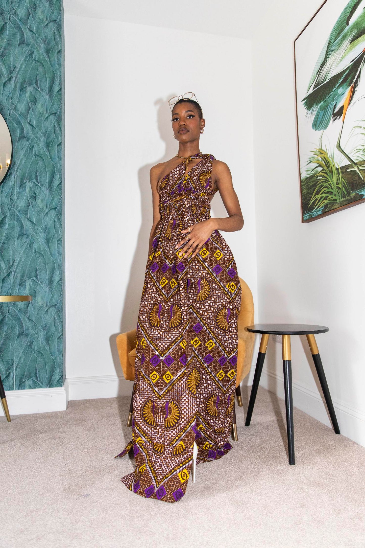 Makena African Print Dress