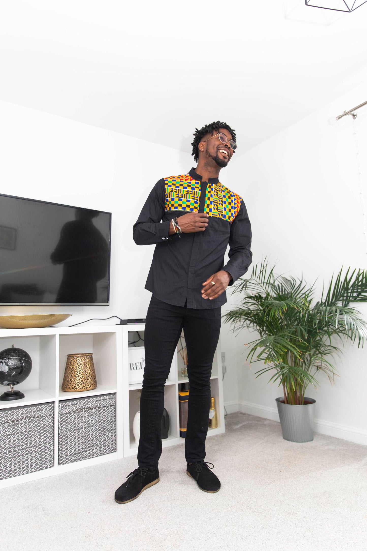 Bouake Kente Print Shirt