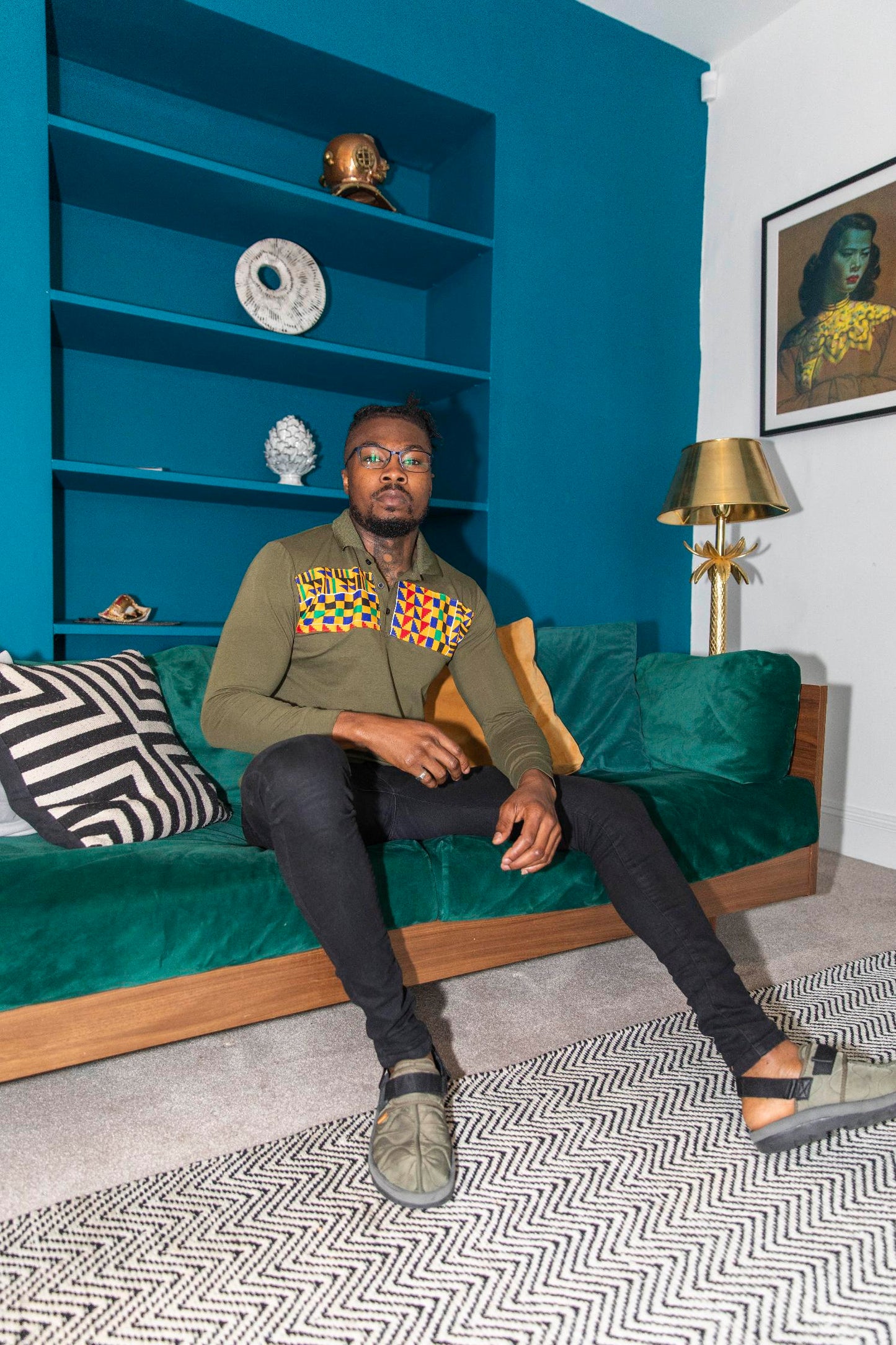 Touba Kente Print Shirt