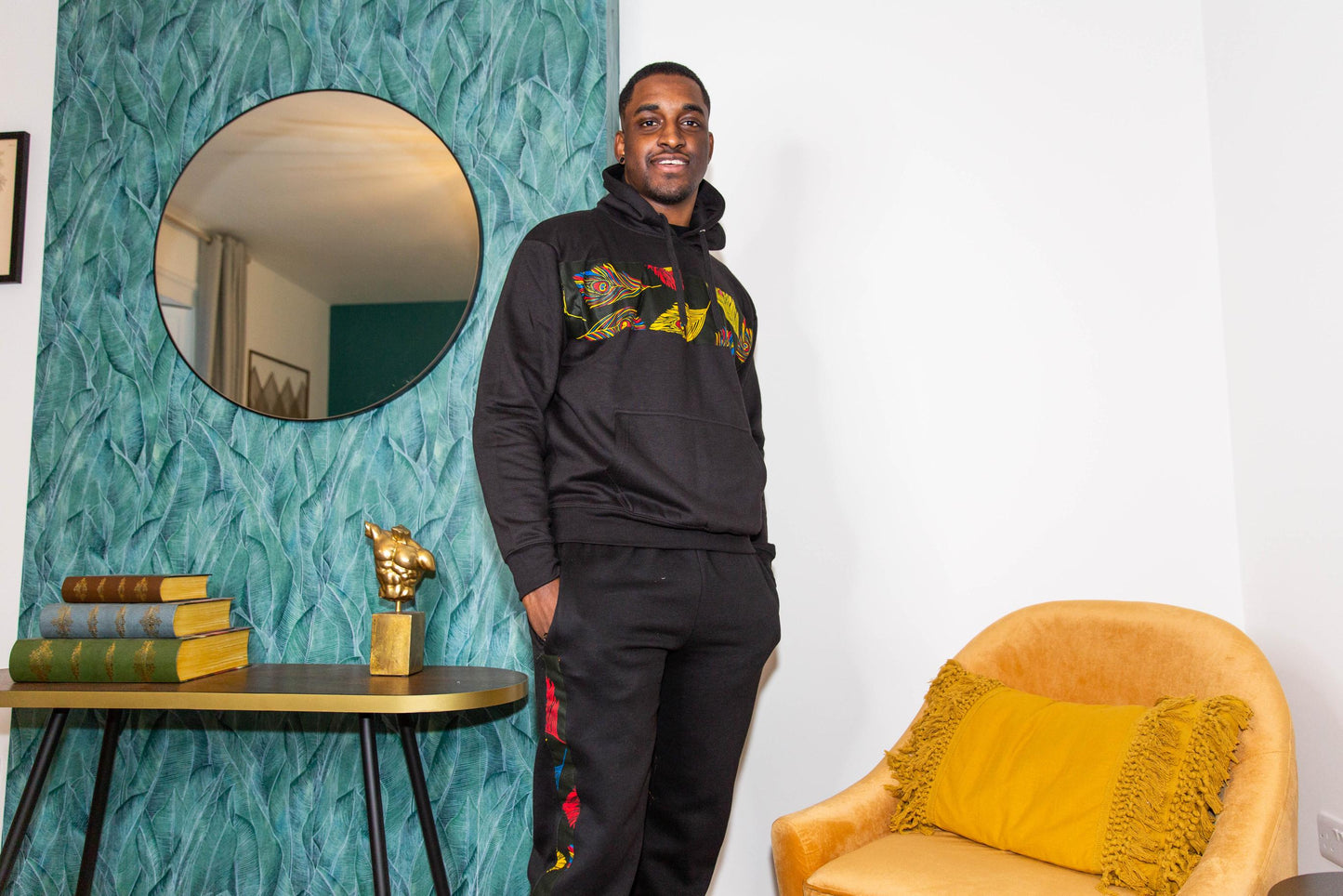 Ibadan Mens African Print Hoody