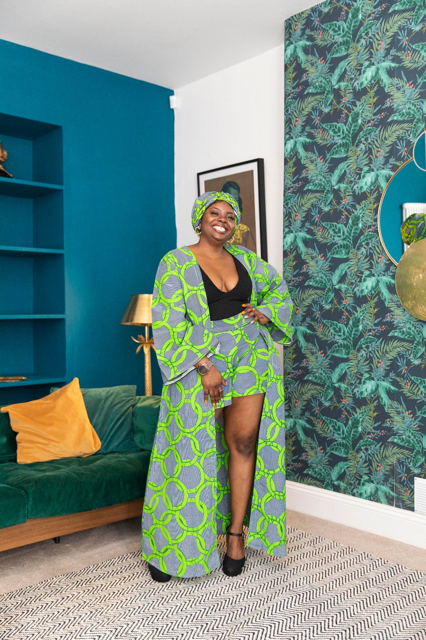 Tembiso African Print Kaftan
