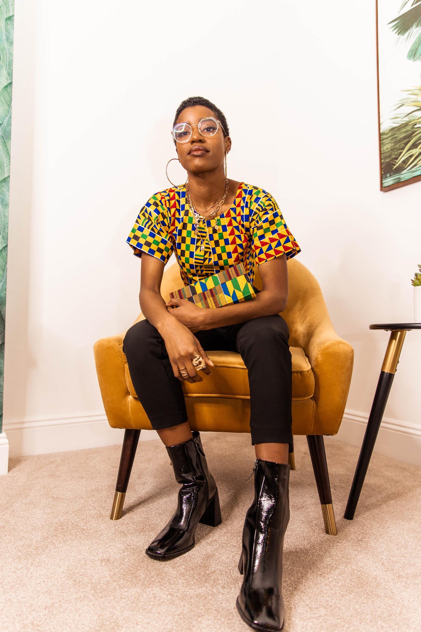 Kitwe Kente Print Top