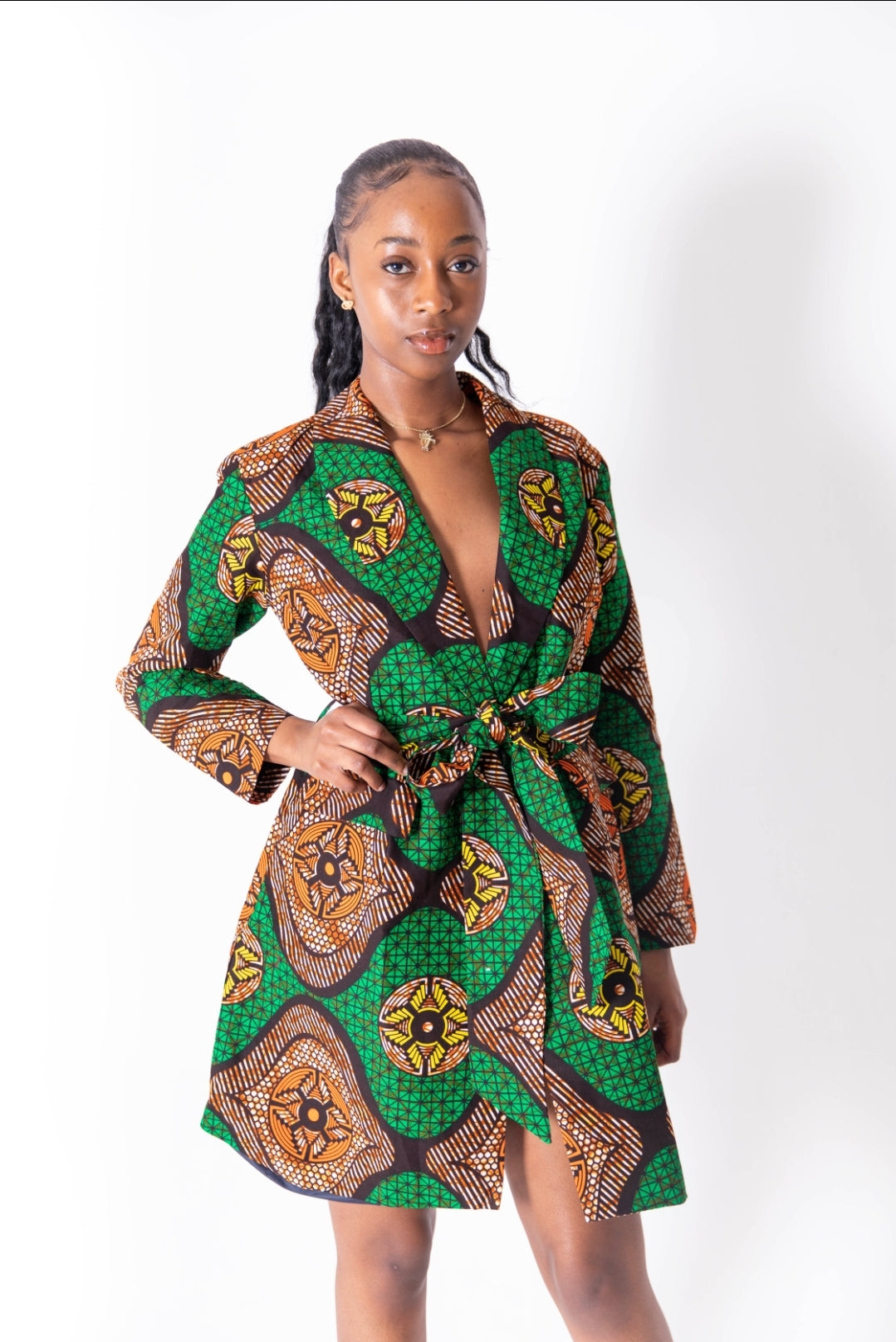 Nessa African Print Jacket