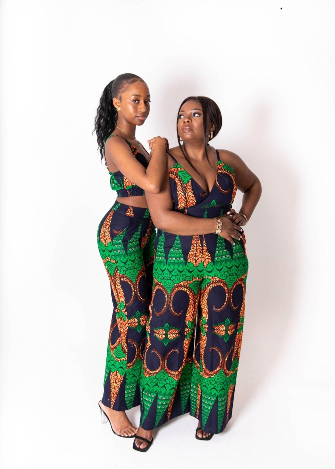 Kimmy African print pants and top set