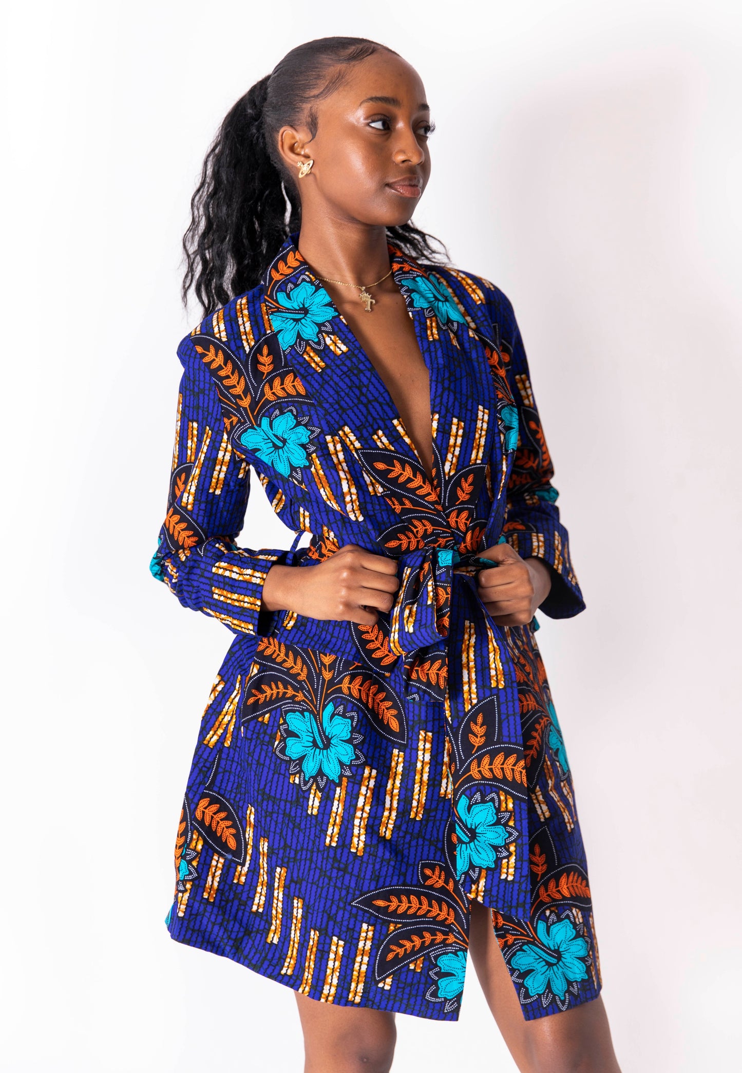 Michela African Print Jacket