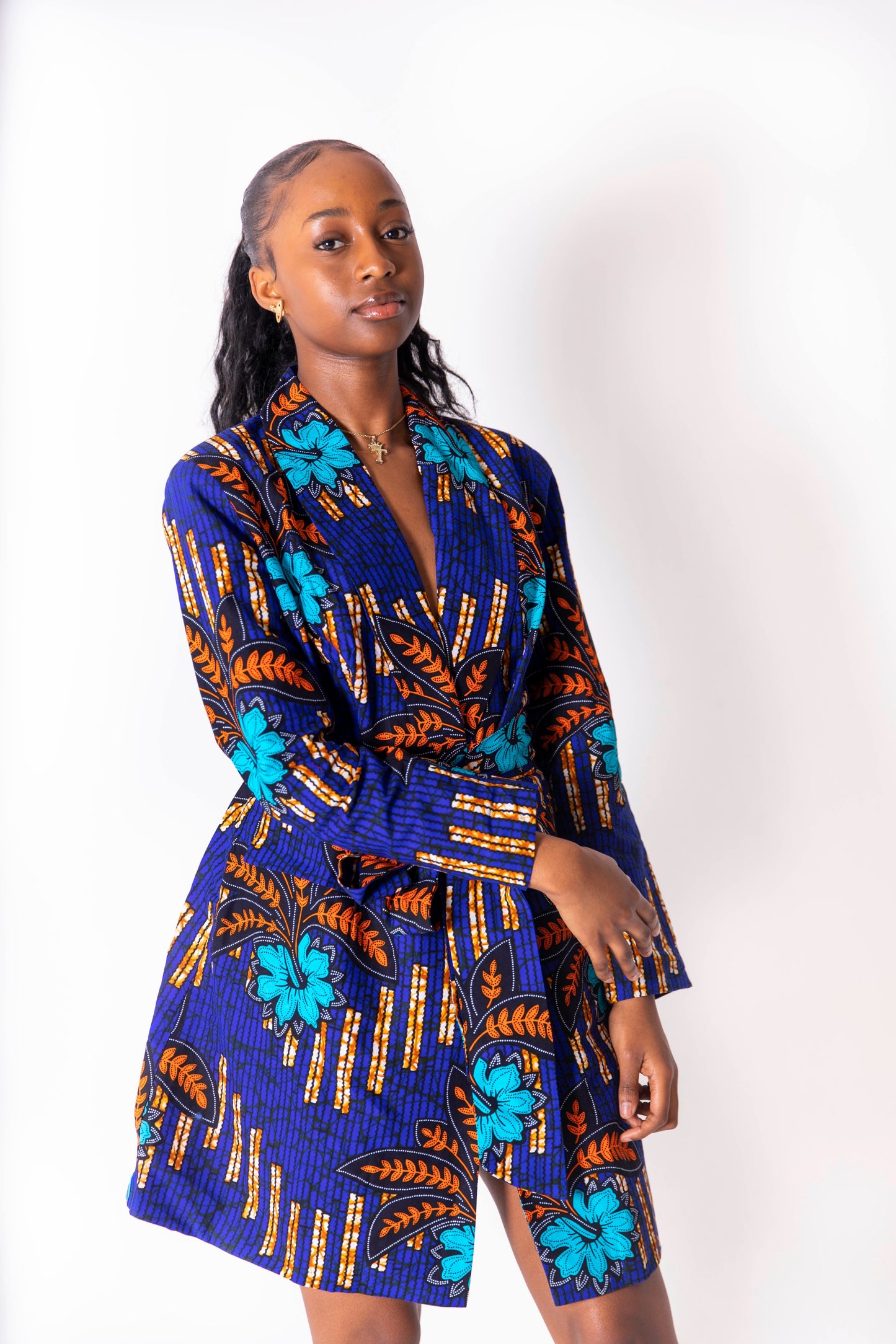 Michela African Print Jacket