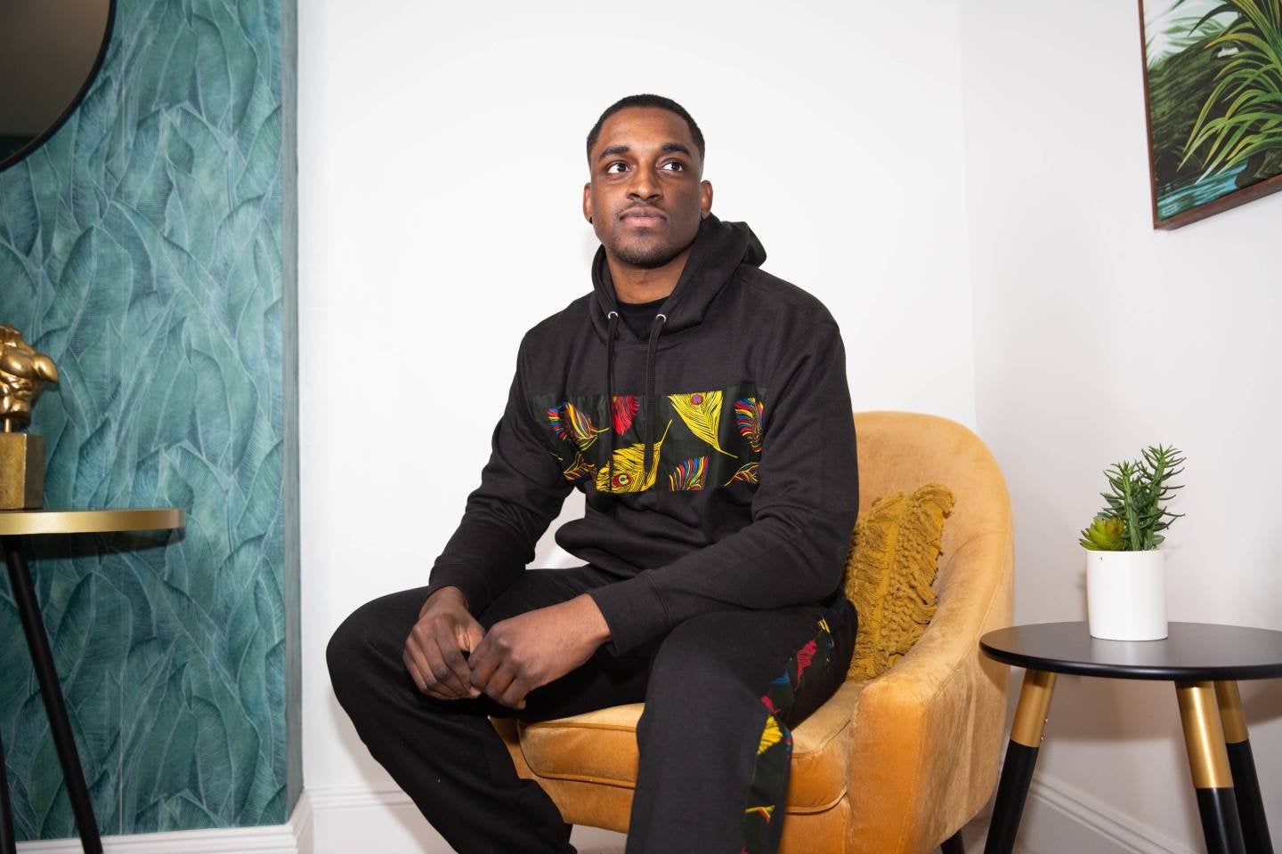 Ibadan Mens African Print Hoody