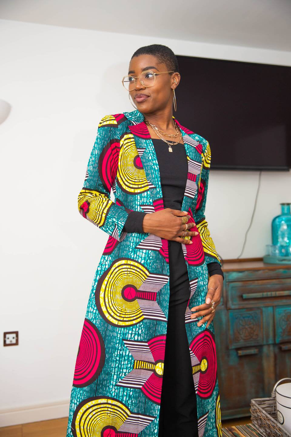 Maputo African Print Jacket