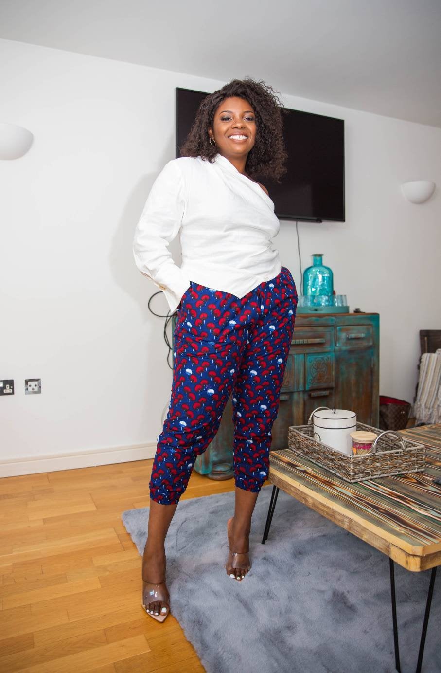 Andria African Print Pants
