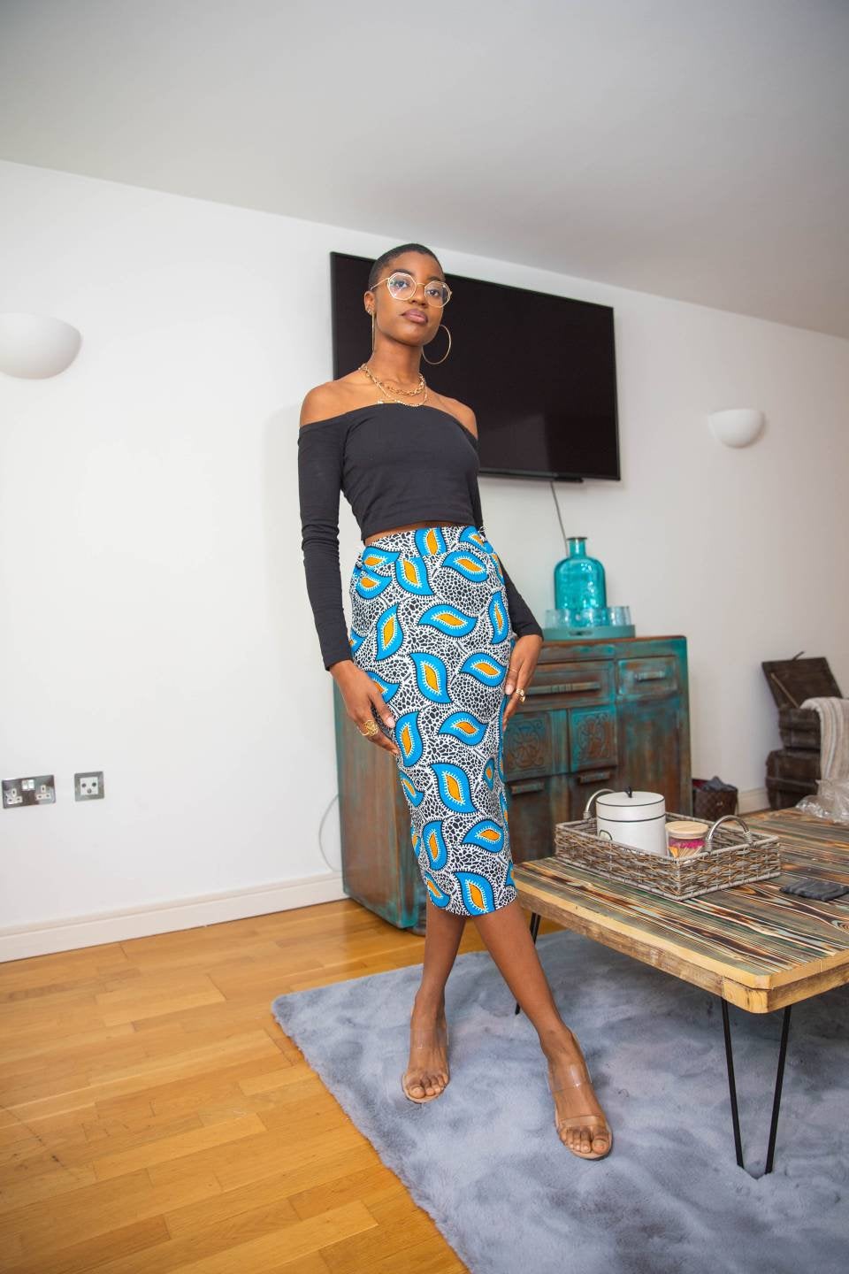 Yaounde African Print Skirt
