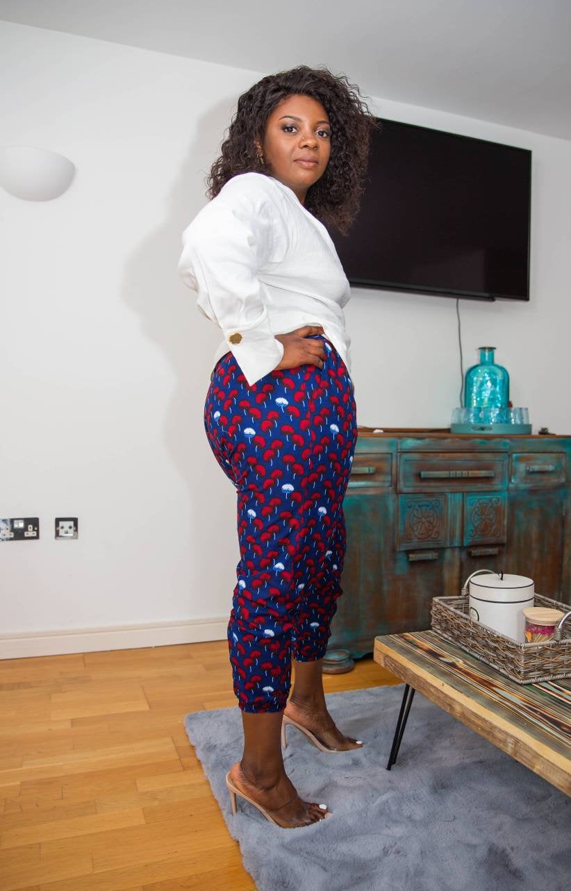Andria African Print Pants