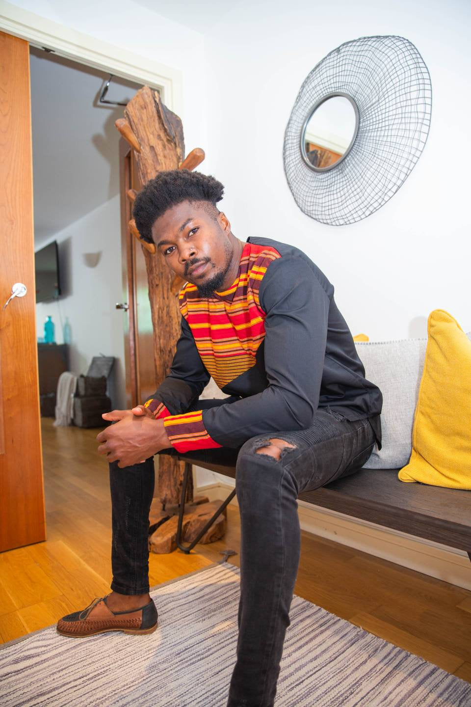 Jinja Mens African Print Shirt