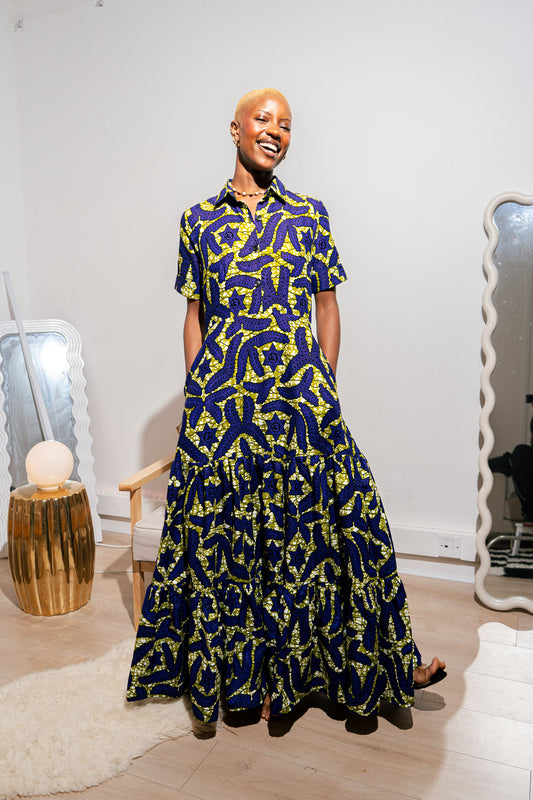 Sade African Print Dress