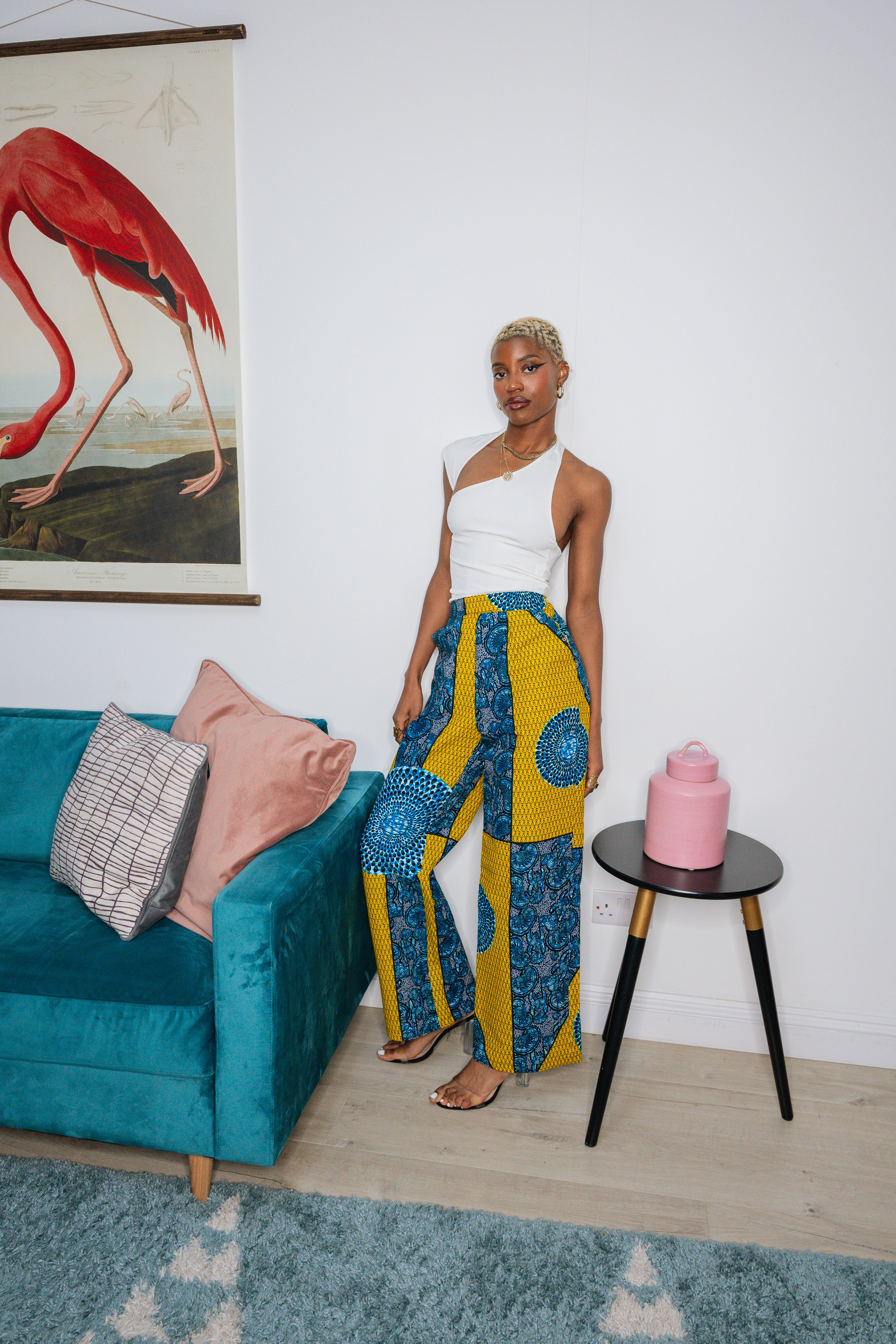 AMARA African Print high waist trousers - ShopperBoard