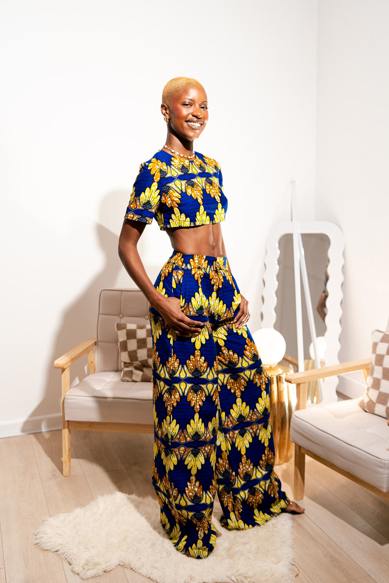 Naledi African Print Trousers and Top