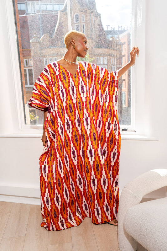 Minera African Print Kaftan