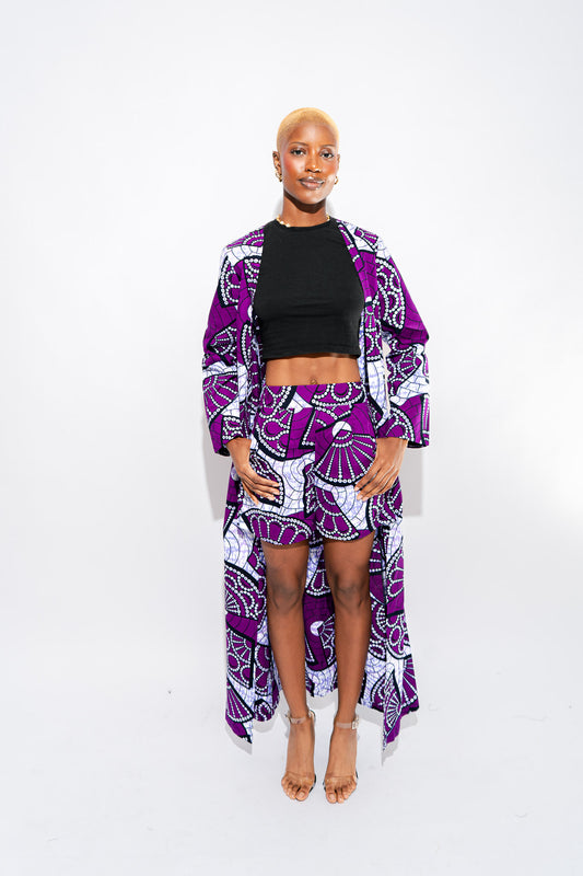 Eshe Shorts and Kaftan Set