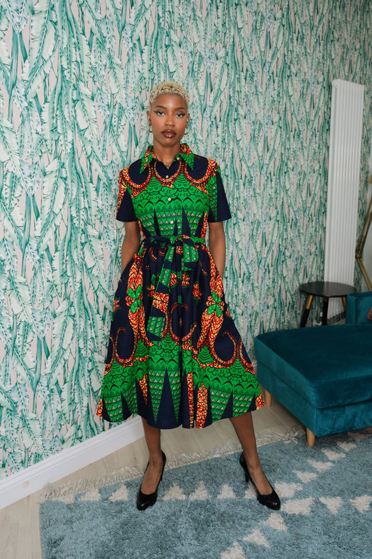 Zanele African Print Dress