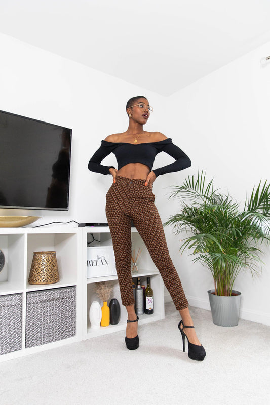 Noire African Print Pants