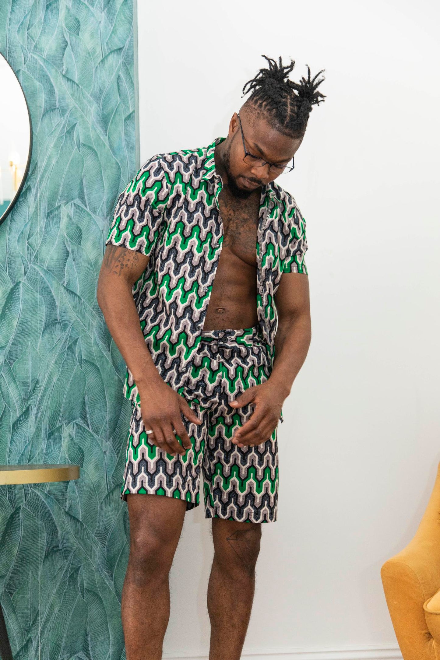 Kisumu Mens African Print Shirt