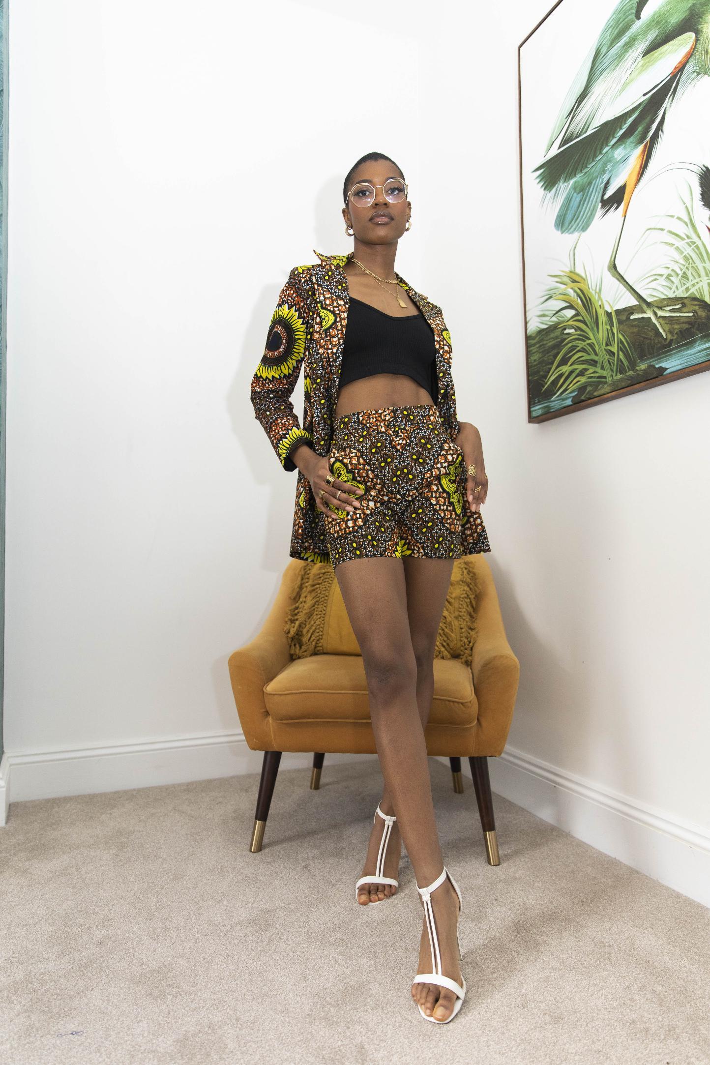 Nyala African Print Shorts