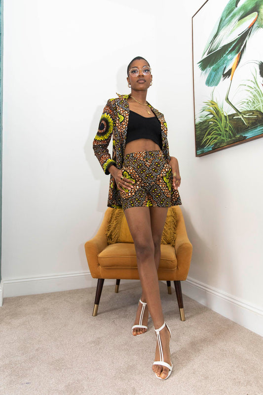 Nyala African Print Shorts
