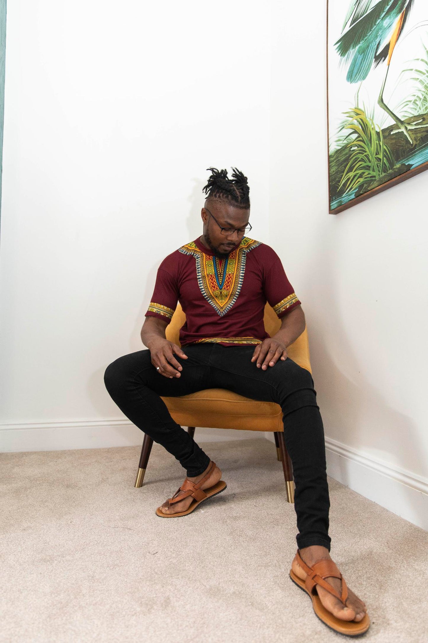 Gombe African Dashiki Print Shirt
