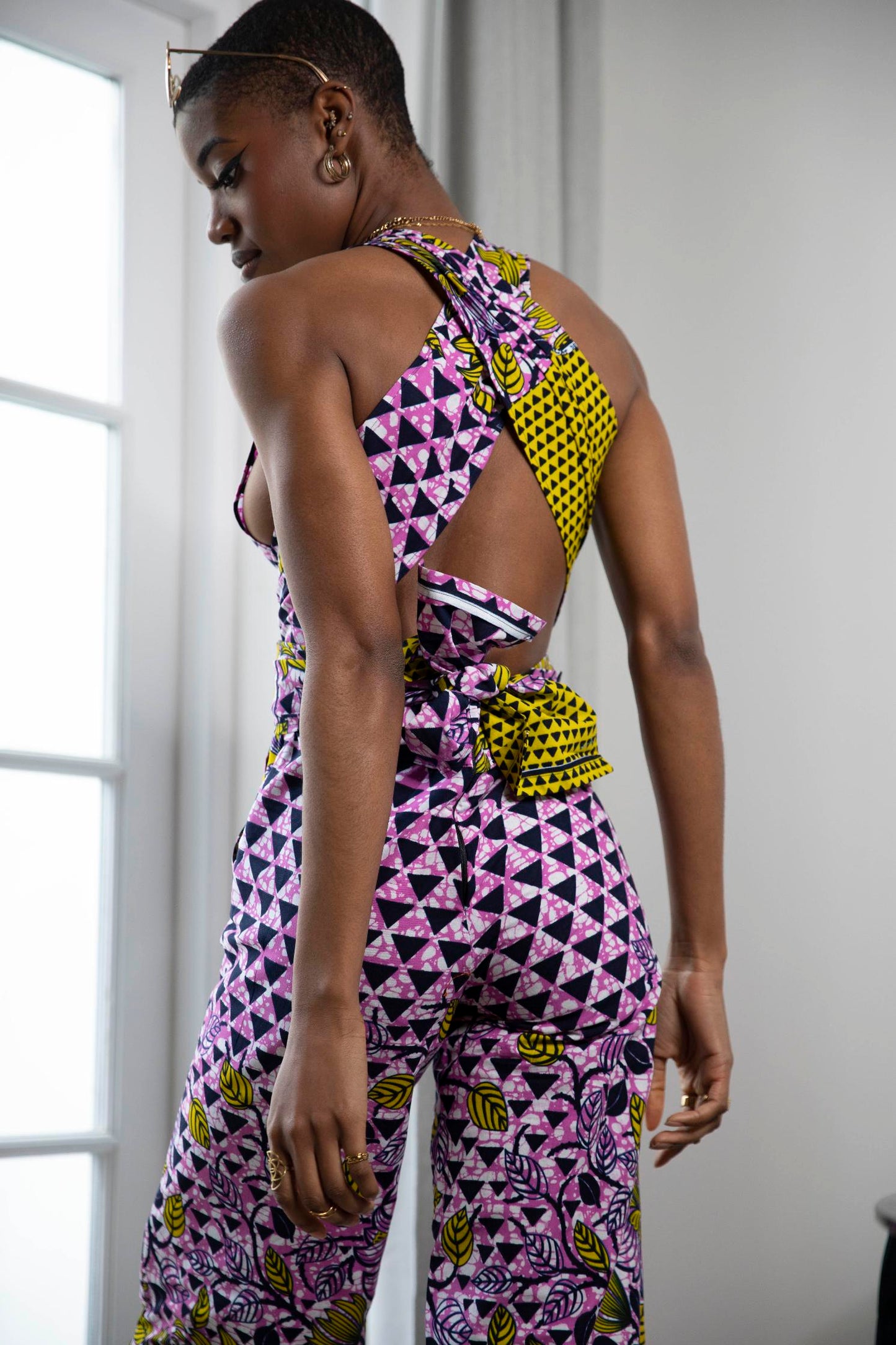 Zaria African Print Jumpsuit