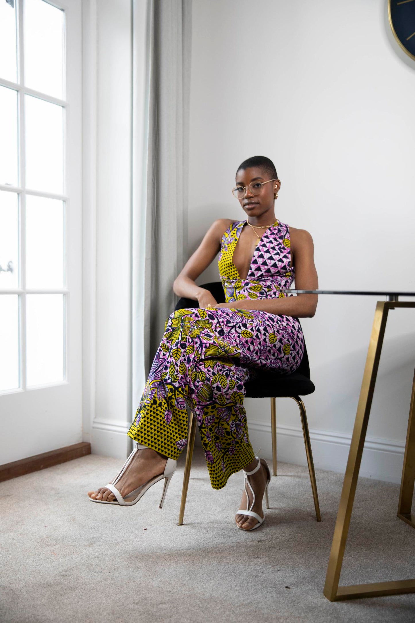Zaria African Print Jumpsuit