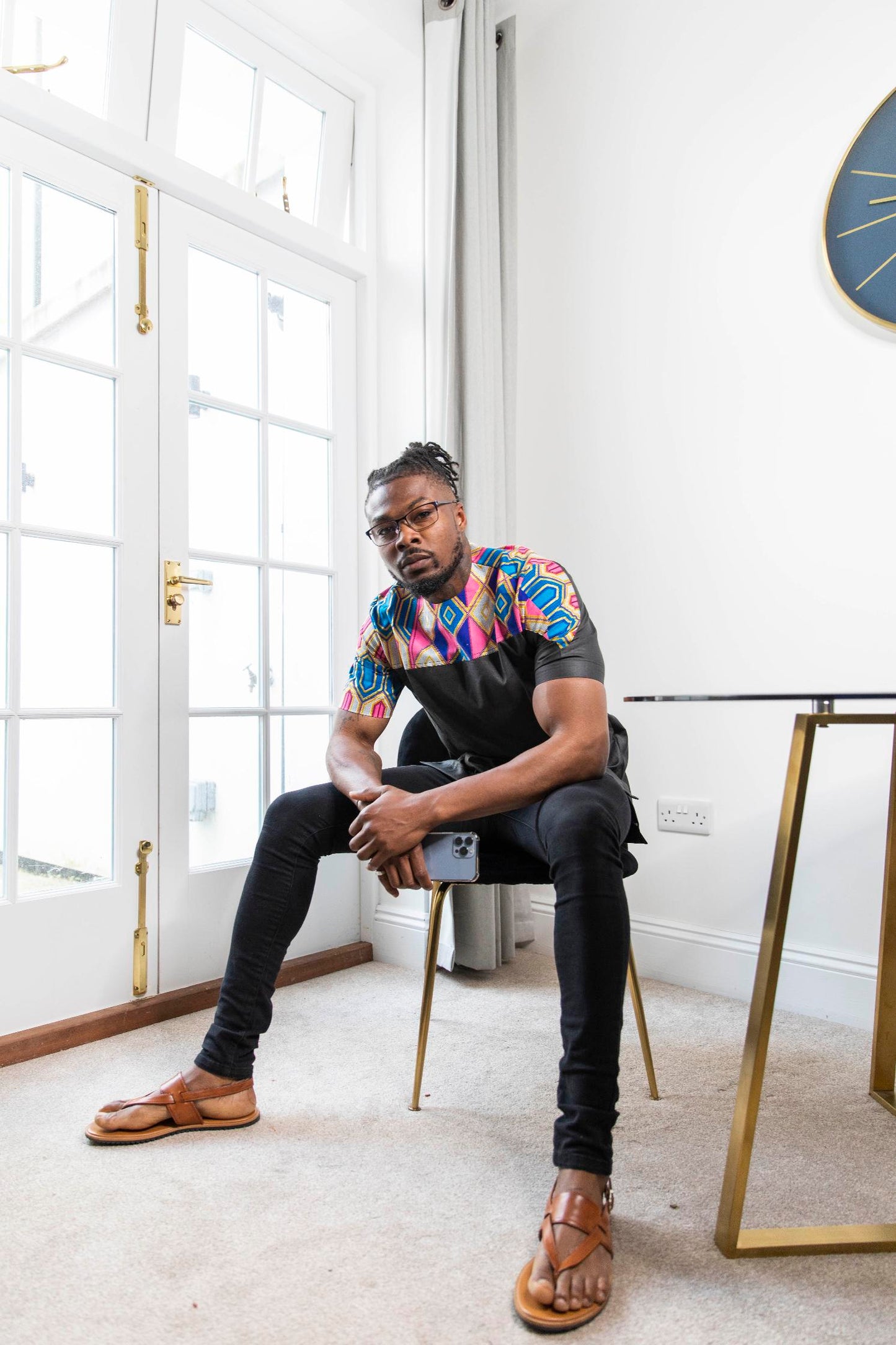 Iro Kente Print Men's Shirt