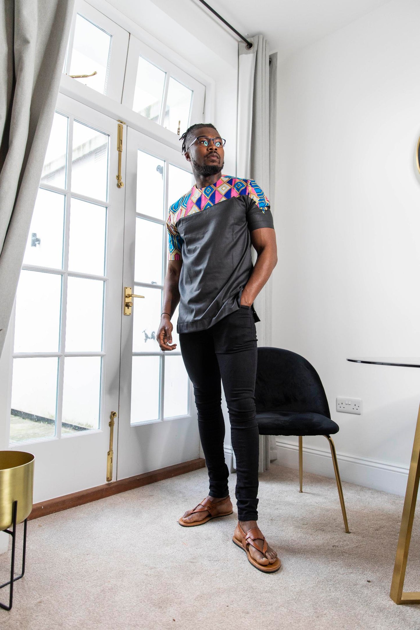 Iro Kente Print Men's Shirt