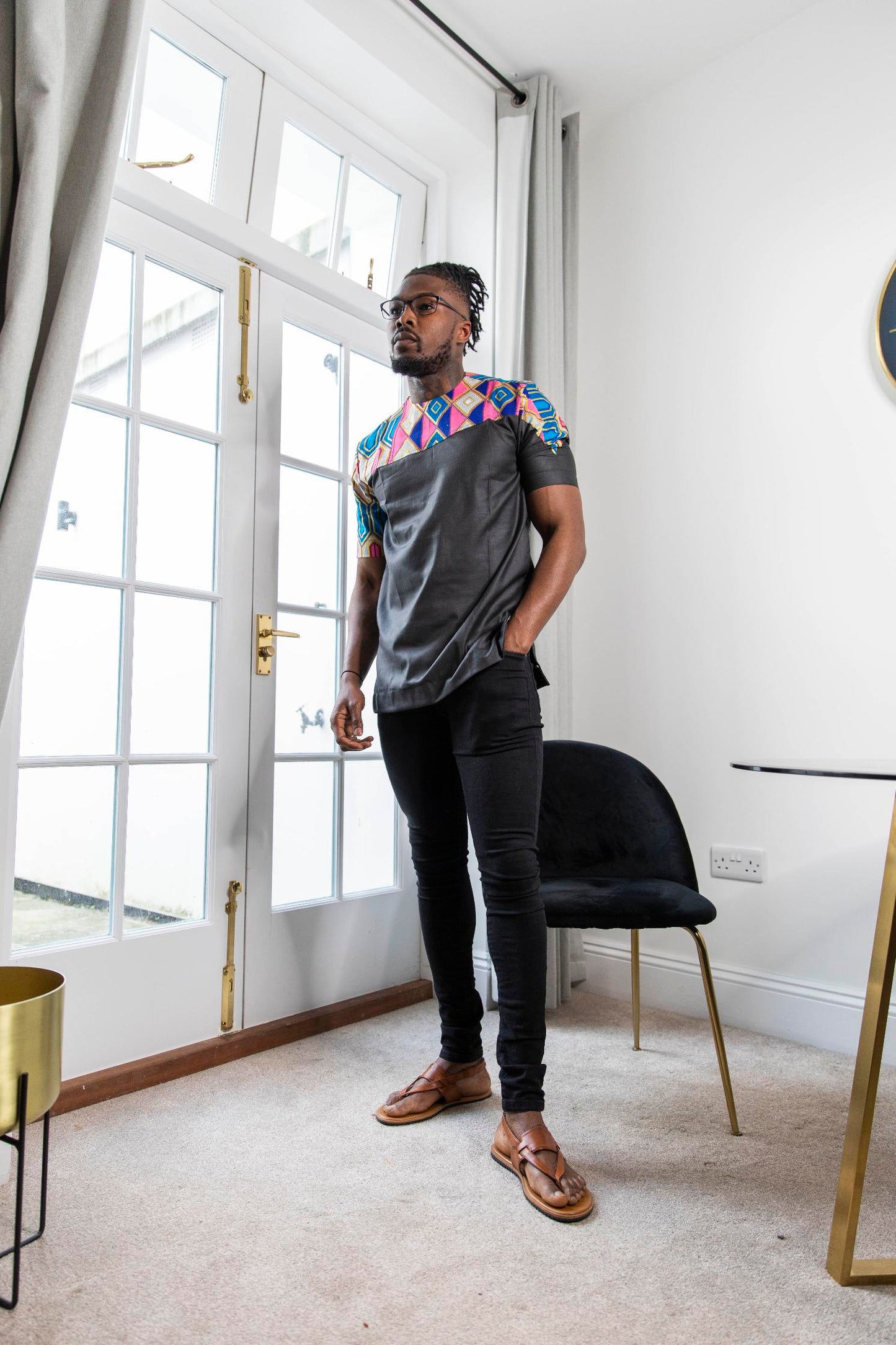 Iro Kente Print Men's Shirt