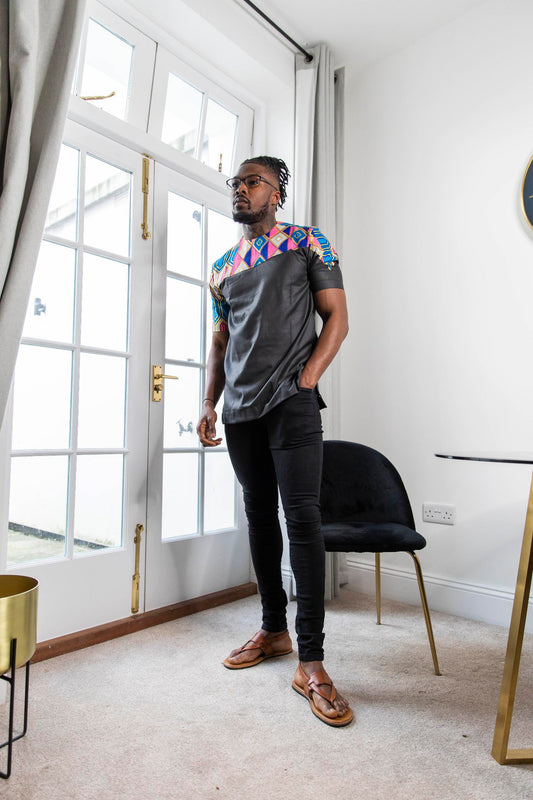 Iro Kente Print Men's Shirt