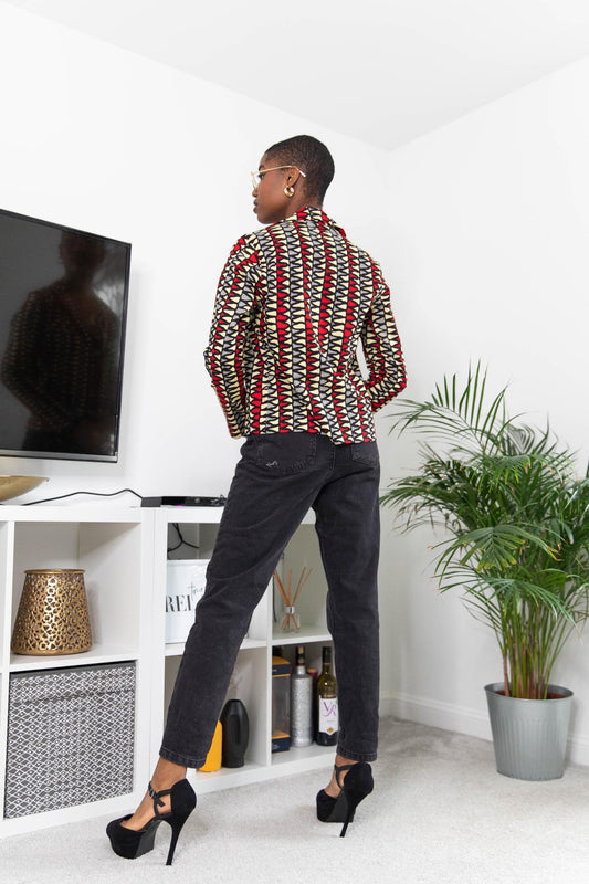 Tanta African Print Blazer