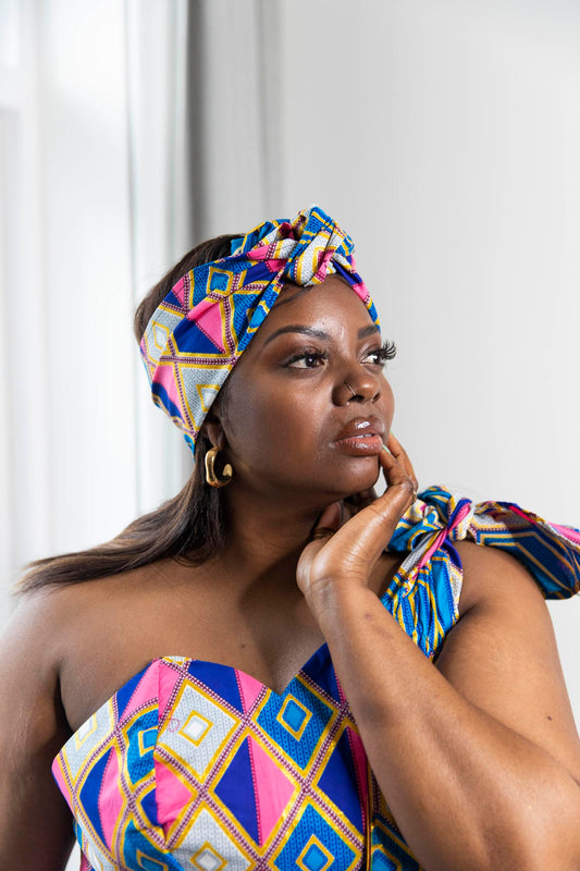 Sasha African Print  Head Wrap