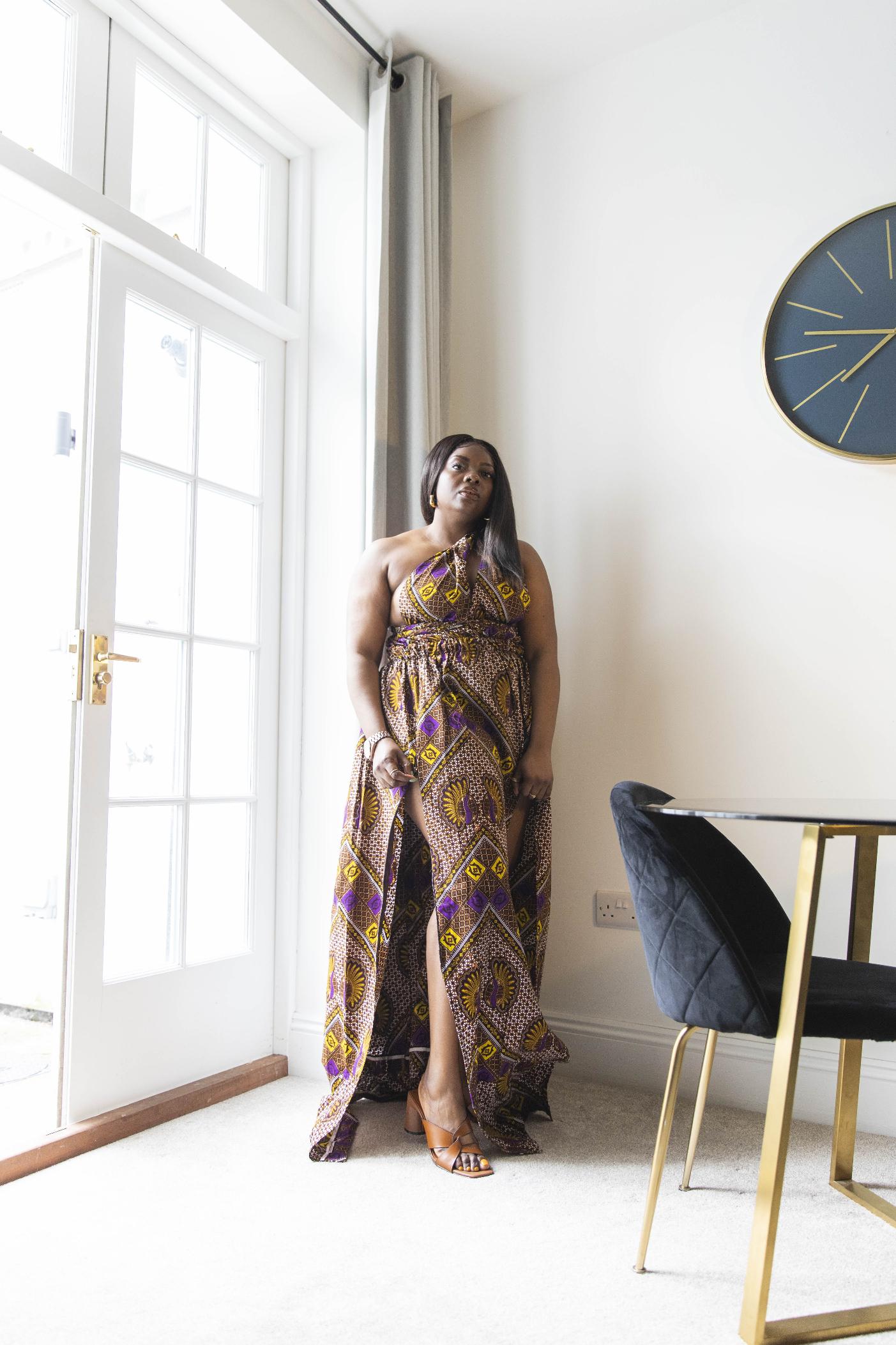 Makena African Print Dress