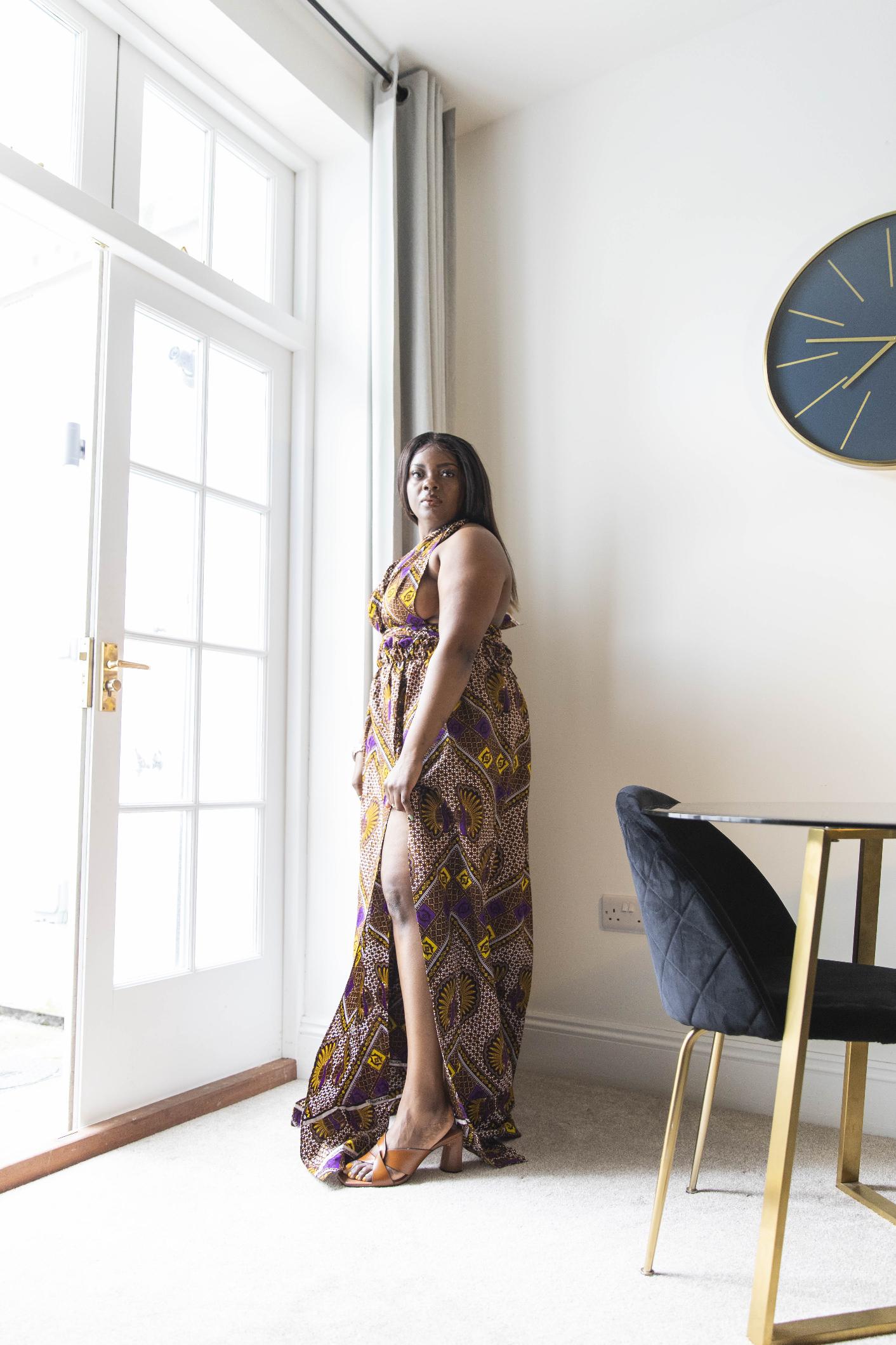 Makena African Print Dress