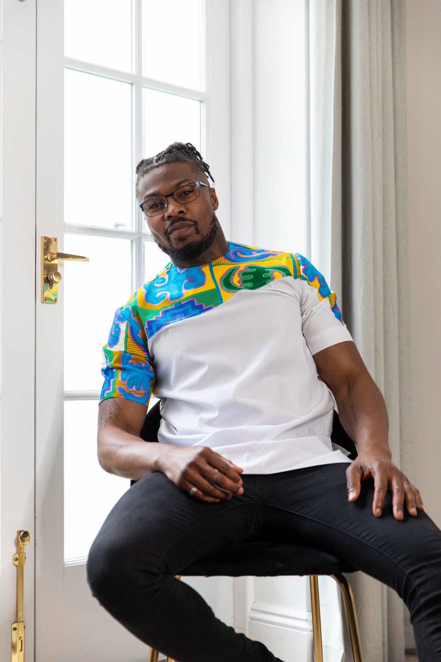 Aobi Kente Print Men's Shirt